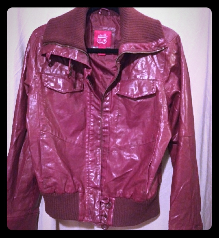 Collection B Burgundy Pleather